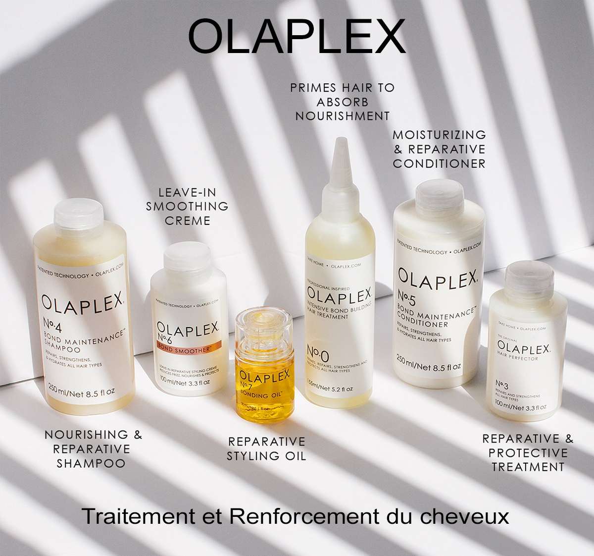 OLAPLEX. Traitement et Renforcement du cheveux.